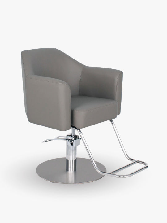 SALON STYLING CHAIR IN SOFT GREY-CA014