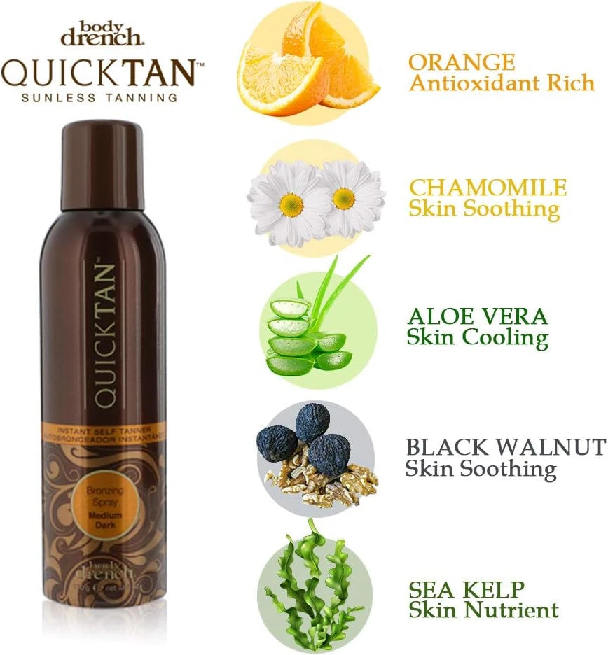 BODY DRENCH Quick Tan Bronzing Spray 6 fl oz