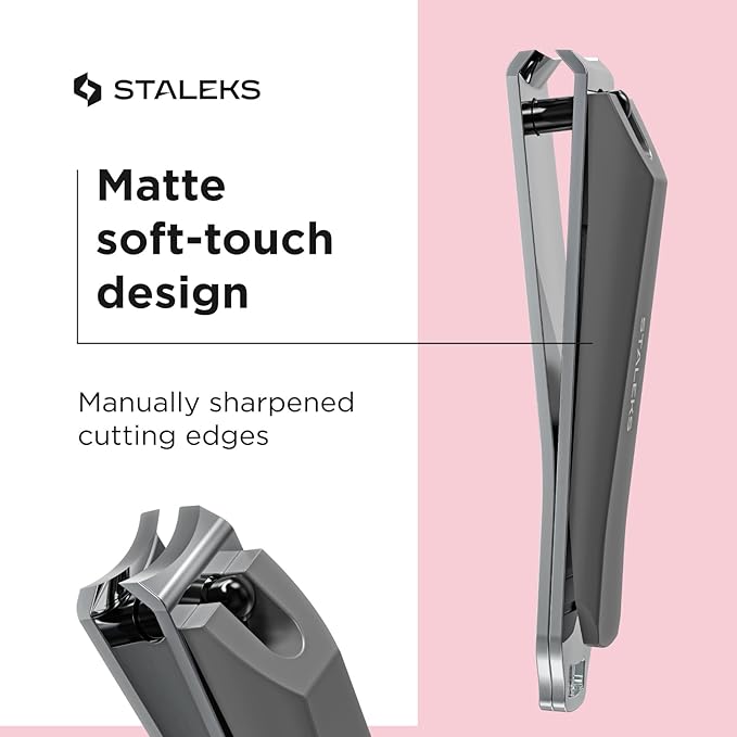 STALEKS PRO Nail Clipper Large With Matte Handle And Nail File Beauty & Care 51