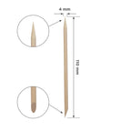 STALEKS PRO Orange Stick Expert Wooden 110 Mm (100 Pcs)