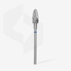 STALEKS PRO Carbide Nail Drill Bit Corn Blue Expert Head Diameter 6 Mm / Working Part 14 Mm
