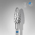 STALEKS PRO Carbide Nail Drill Bit Corn Blue Expert Head Diameter 6 Mm / Working Part 14 Mm