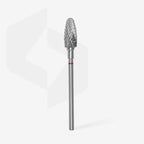 STALEKS PRO Carbide Nail Drill Bit Corn Red Expert Head Diameter 6 Mm / Working Part 14 Mm