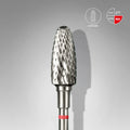 STALEKS PRO Carbide Nail Drill Bit Corn Red Expert Head Diameter 6 Mm / Working Part 14 Mm