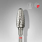 STALEKS PRO Carbide Nail Drill Bit Corn Red Expert Head Diameter 6 Mm / Working Part 14 Mm