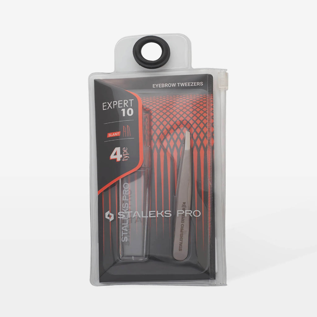 STALEKS PRO Eyebrow Tweezers Expert 10 Type 4 (Narrow Beveled)